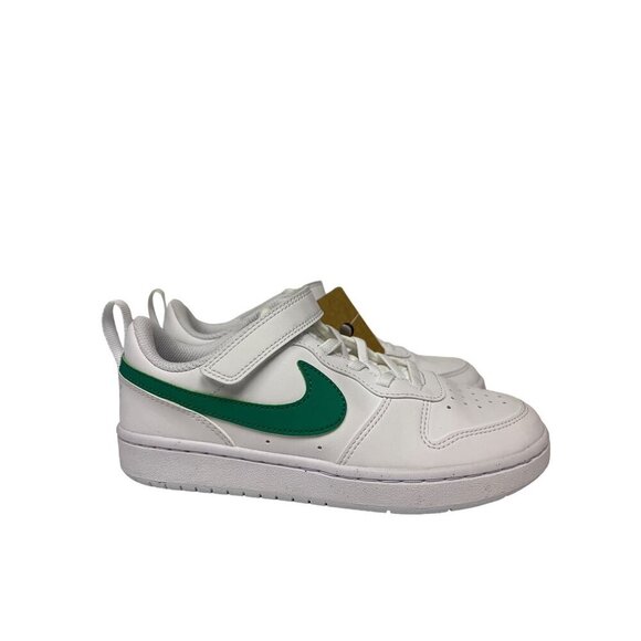 NEW! Nike Court Borough Low Recraft White Green Sneakers Shoes Size 5Y 5 Youth - Picture 1 of 7